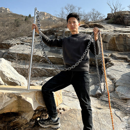 Kirin Whip | Long Pole Stainless Steel Handle Kung Fu Chain Whip