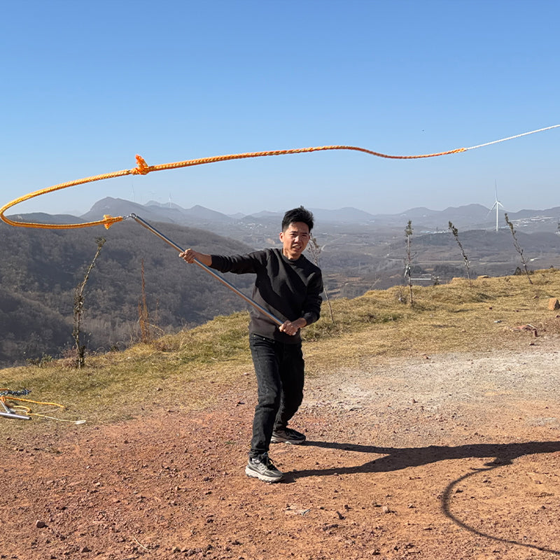 image Kirin Whip | Long-Pole Steel-Core Rope Whip