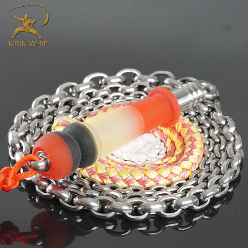 Kirin Whip | Twin-Ridge Wheat Ear Stainless Steel Chain Whip