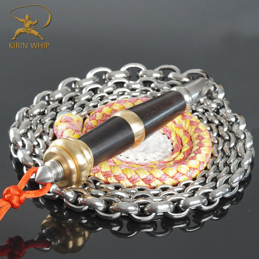 Kirin Whip | Twin-Ridge Wheat Ear Stainless Steel Chain Whip