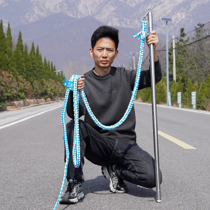 Kirin Whip | Long-Pole Steel-Core Rope Whip