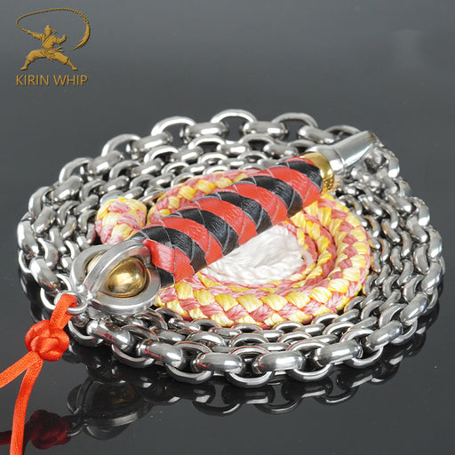 Kirin Whip | Twin-Ridge Wheat Ear Stainless Steel Chain Whip
